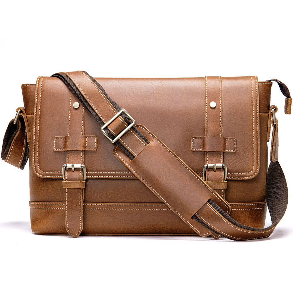 Porte-documents en cuir véritable Vintage Elite pour homme
