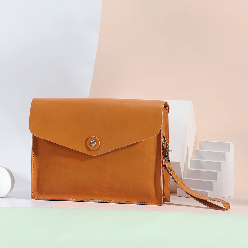 Pochette bandoulière en cuir véritable | Collection Luxe pour femme