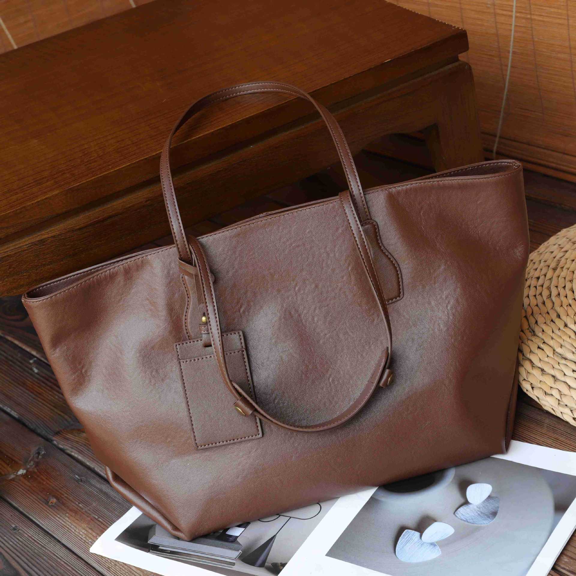 Luxe Tote en Cuir – Cabas Premium