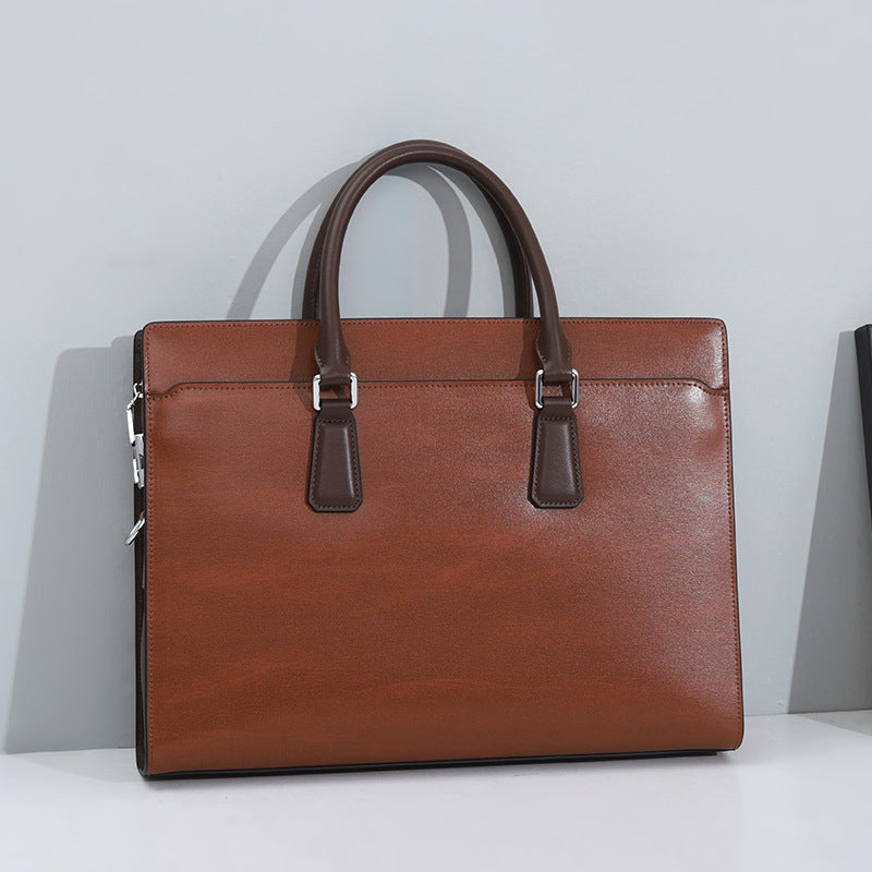 Porte-documents en cuir véritable pour homme – Édition Premium Signature