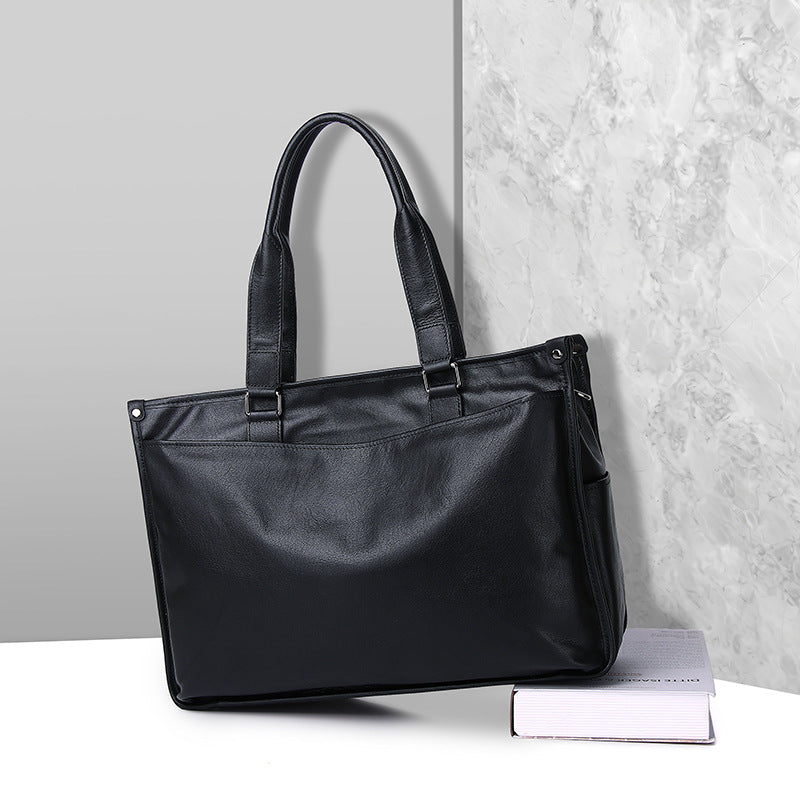 Mallette d’affaires en cuir véritable | Collection Signature pour homme