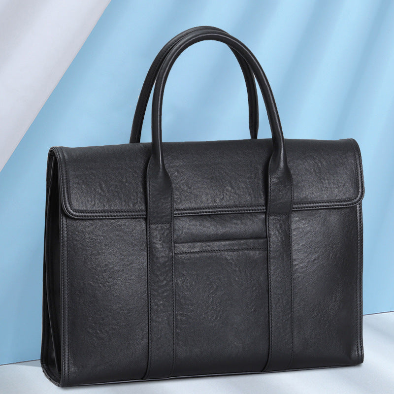 Porte-documents pour homme en cuir de vachette - Collection Prestige