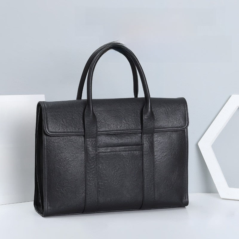 Porte-documents pour homme en cuir de vachette - Collection Prestige