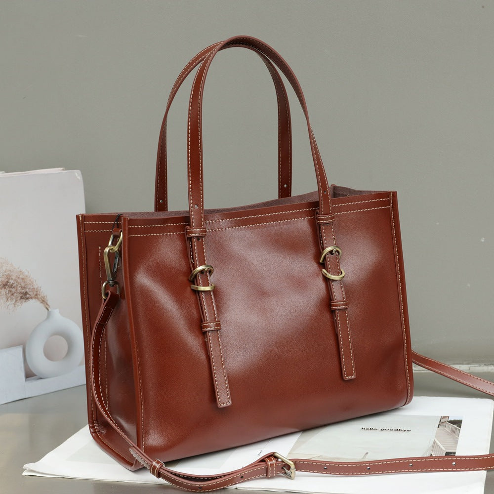 Tote en cuir Signature Luxe