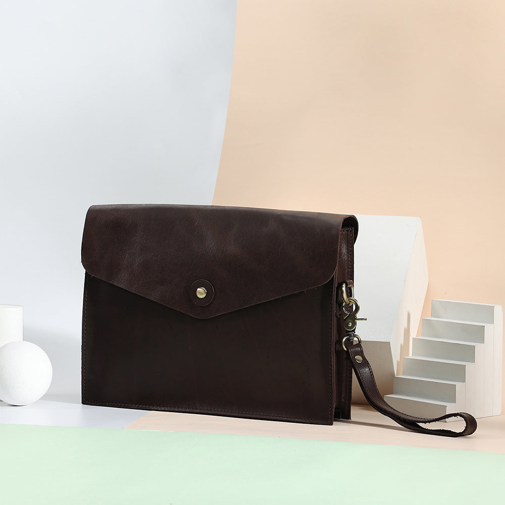 Pochette bandoulière en cuir véritable | Collection Luxe pour femme